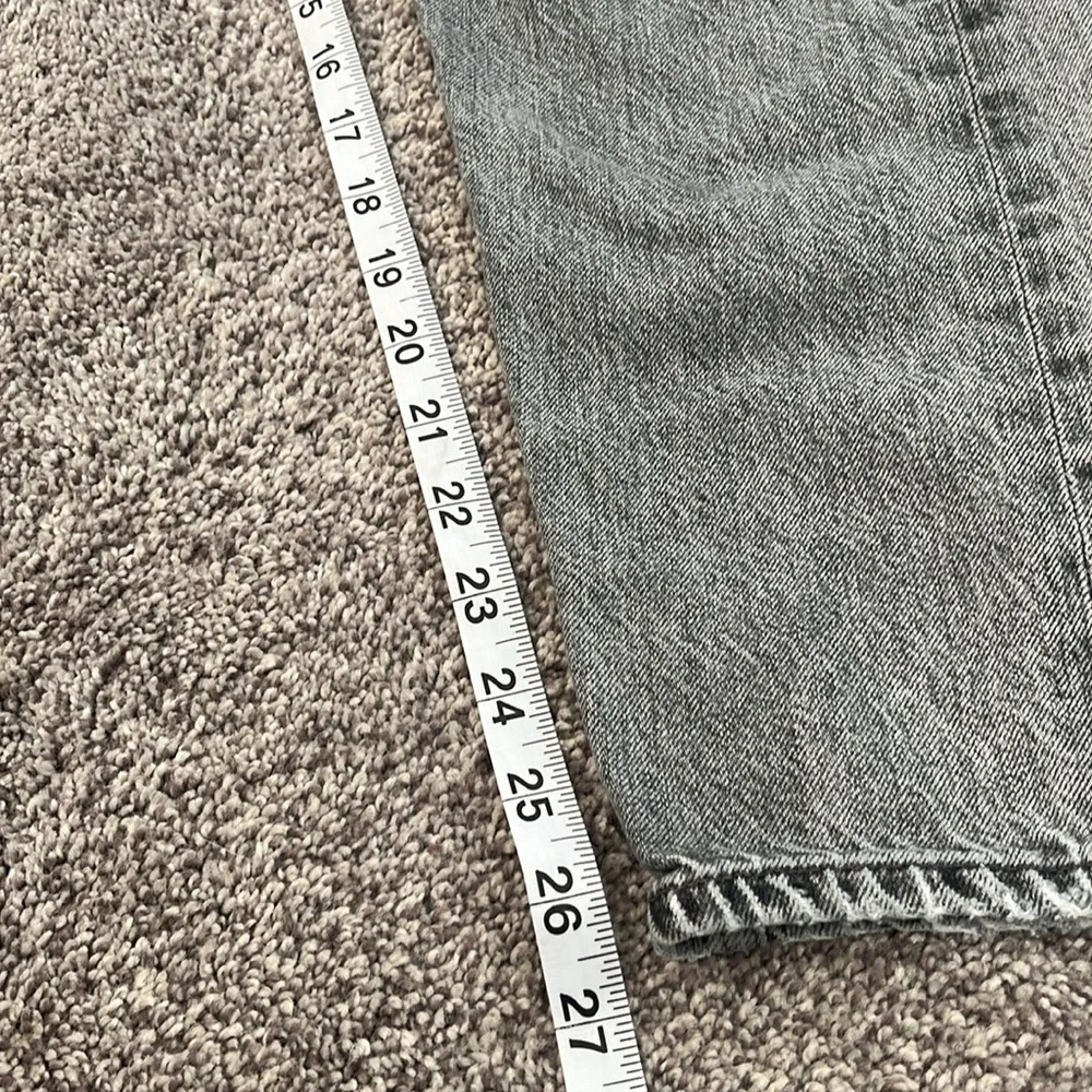 Agolde 90s Mid Rise Loose Fit Gray Wash Jeans Size 28 - Picture 8 of 8